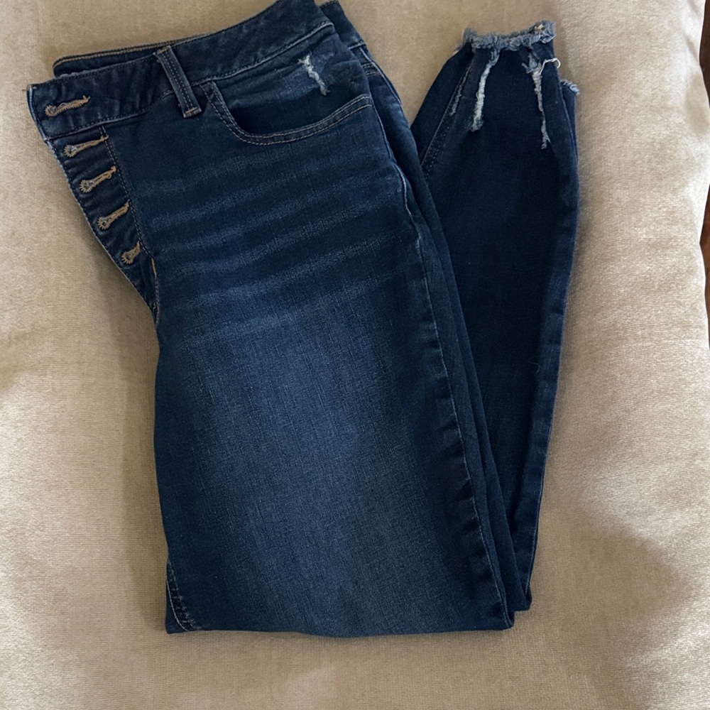 Maurices Dark Blue Skinny Jeans